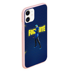 Чехол iPhone 11 матовый FORTNITE NINJA, цвет: 3D-светло-розовый — фото 2