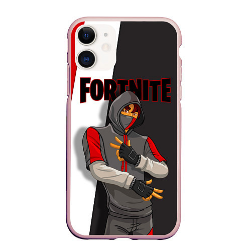 Чехол iPhone 11 матовый IKONIK / 3D-Светло-розовый – фото 1