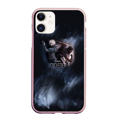 Чехол iPhone 11 матовый Void Edge / 3D-Светло-розовый – фото 1