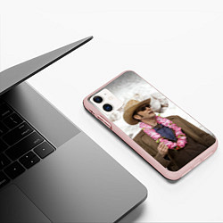 Чехол iPhone 11 матовый FUNNY DOCTOR, цвет: 3D-светло-розовый — фото 2