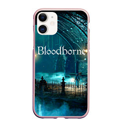 Чехол iPhone 11 матовый Bloodborne, цвет: 3D-светло-розовый