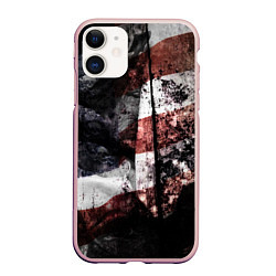 Чехол iPhone 11 матовый США, цвет: 3D-светло-розовый