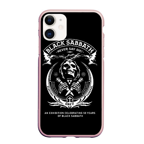 Чехол iPhone 11 матовый The End World Tour / 3D-Светло-розовый – фото 1