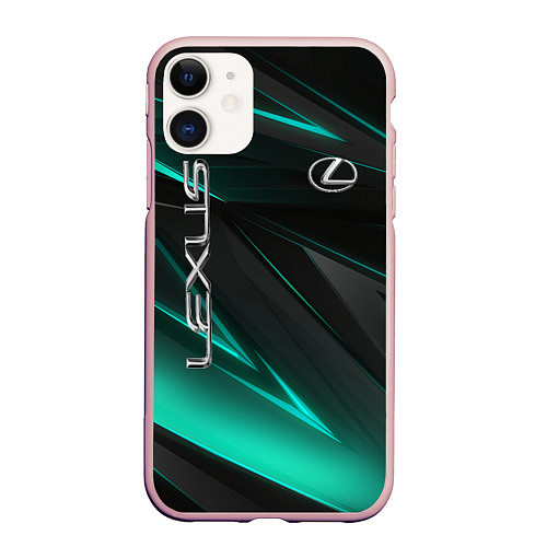 Чехол iPhone 11 матовый Lexus / 3D-Светло-розовый – фото 1