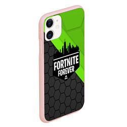 Чехол iPhone 11 матовый FORTNITE ФОРТНАЙТ S, цвет: 3D-светло-розовый — фото 2