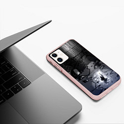 Чехол iPhone 11 матовый Lovecraft Лавкрафт, цвет: 3D-светло-розовый — фото 2