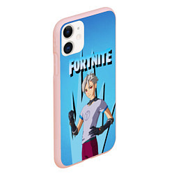Чехол iPhone 11 матовый Orin Fortnite, цвет: 3D-светло-розовый — фото 2