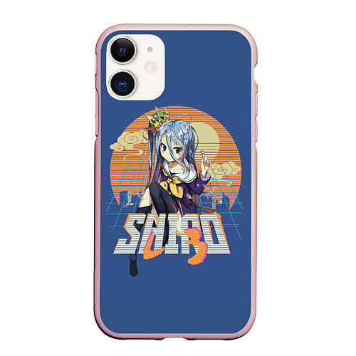 Чехол iPhone 11 матовый Shiro princess / 3D-Светло-розовый – фото 1