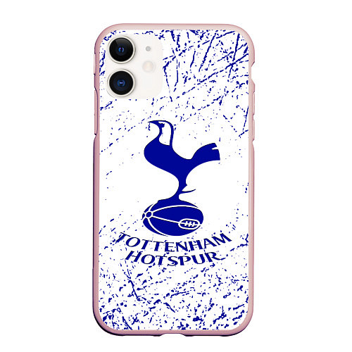 Чехол iPhone 11 матовый Tottenham / 3D-Светло-розовый – фото 1