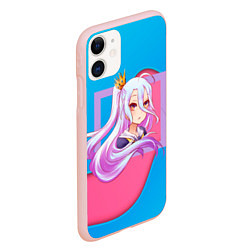 Чехол iPhone 11 матовый Sweet Shiro, цвет: 3D-светло-розовый — фото 2