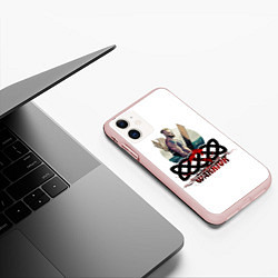 Чехол iPhone 11 матовый Викинг Бьёрн Железнобокий, цвет: 3D-светло-розовый — фото 2