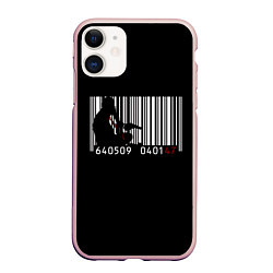 Чехол iPhone 11 матовый Agent 47, цвет: 3D-светло-розовый