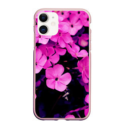 Чехол iPhone 11 матовый Цветочный Альянс!, цвет: 3D-светло-розовый