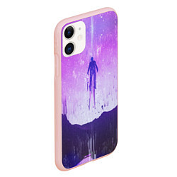 Чехол iPhone 11 матовый УЛЕТАЮЩИЙ В КОСМОС SOUL SPACE Z, цвет: 3D-светло-розовый — фото 2