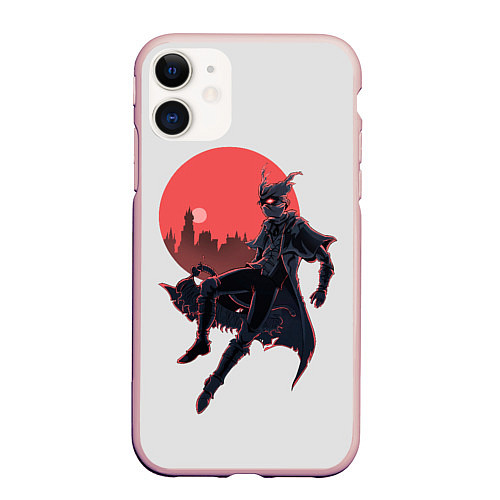 Чехол iPhone 11 матовый Hunter / 3D-Светло-розовый – фото 1