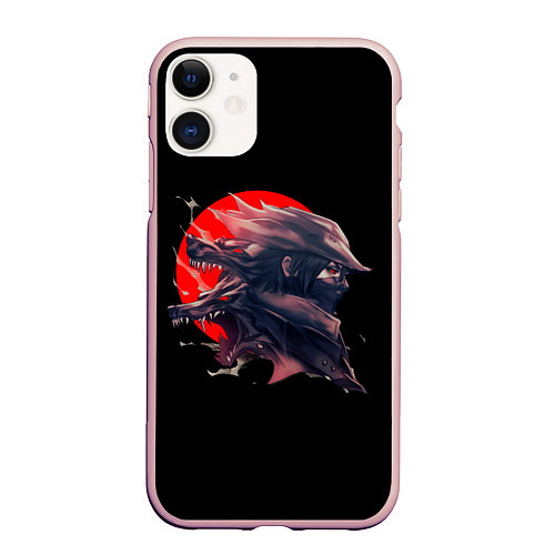 Чехол iPhone 11 матовый Wolfborn / 3D-Светло-розовый – фото 1