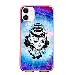 Чехол iPhone 11 матовый ГОСПОЖА ГАЛАКТИКА SPACE GIRL Z, цвет: 3D-светло-розовый