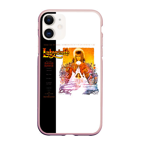 Чехол iPhone 11 матовый Labyrinth - David Bowie / 3D-Светло-розовый – фото 1