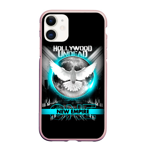 Чехол iPhone 11 матовый New Empire, Vol 1 - Hollywood Undead / 3D-Светло-розовый – фото 1