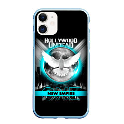 Чехол iPhone 11 матовый New Empire, Vol 1 - Hollywood Undead, цвет: 3D-голубой