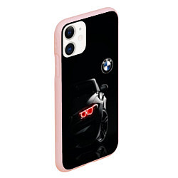 Чехол iPhone 11 матовый BMW МИНИМЛ, цвет: 3D-светло-розовый — фото 2