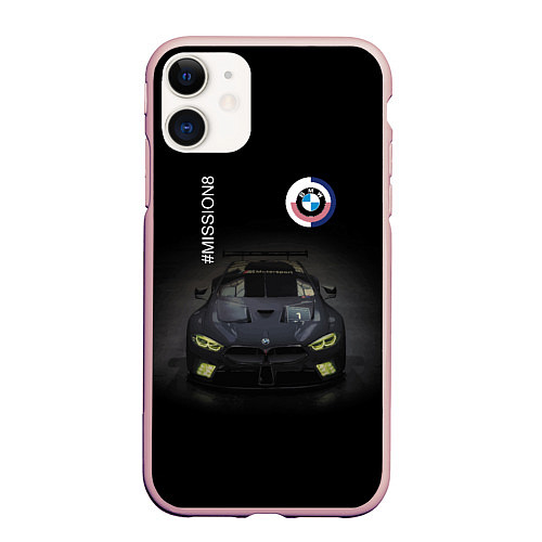 Чехол iPhone 11 матовый Ночь - любимое время суток для Бэхи / 3D-Светло-розовый – фото 1