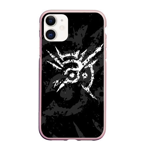 Чехол iPhone 11 матовый DISHONORED КОРВО АТАНО МЕТКА, КЛЕЙМО ЧУЖОГО / 3D-Светло-розовый – фото 1