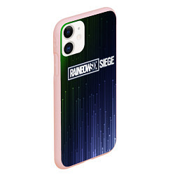 Чехол iPhone 11 матовый RAINBOW SIX SIEGE Абстракция, цвет: 3D-светло-розовый — фото 2