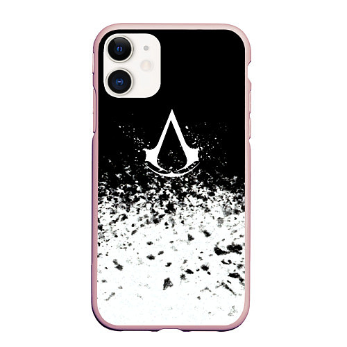 Чехол iPhone 11 матовый Assassins creed ассасины / 3D-Светло-розовый – фото 1