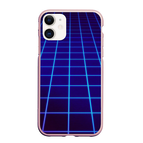 Чехол iPhone 11 матовый NEON 3D WORLD / 3D-Светло-розовый – фото 1