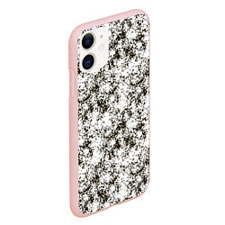 Чехол iPhone 11 матовый Зимний Камуфляж цифра, цвет: 3D-светло-розовый — фото 2