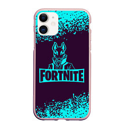 Чехол iPhone 11 матовый FORTNITE Арт, цвет: 3D-светло-розовый