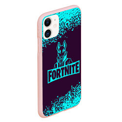 Чехол iPhone 11 матовый FORTNITE Арт, цвет: 3D-светло-розовый — фото 2