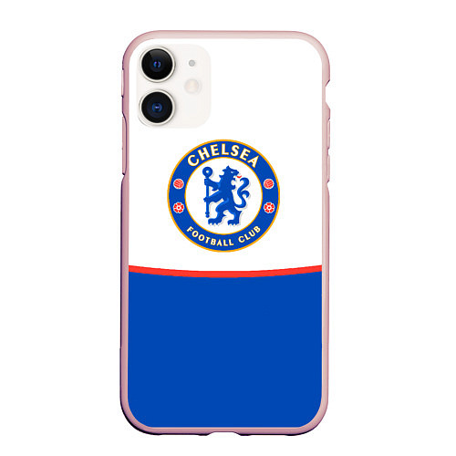 Чехол iPhone 11 матовый Chelsea челси / 3D-Светло-розовый – фото 1