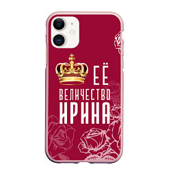 Чехол iPhone 11 матовый Её величество Прекрасная, цвет: 3D-светло-розовый
