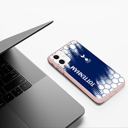 Чехол iPhone 11 матовый TOTTENHAM HOTSPUR Тоттенхэм, цвет: 3D-светло-розовый — фото 2