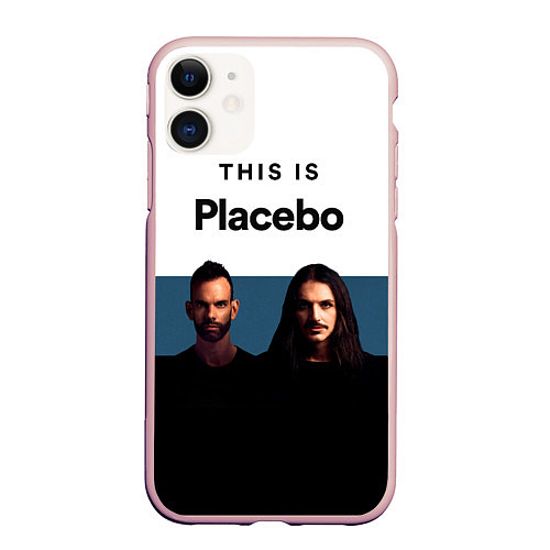 Чехол iPhone 11 матовый Плацебо Дуэт / 3D-Светло-розовый – фото 1