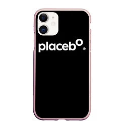 Чехол iPhone 11 матовый Плацебо Логотип, цвет: 3D-светло-розовый