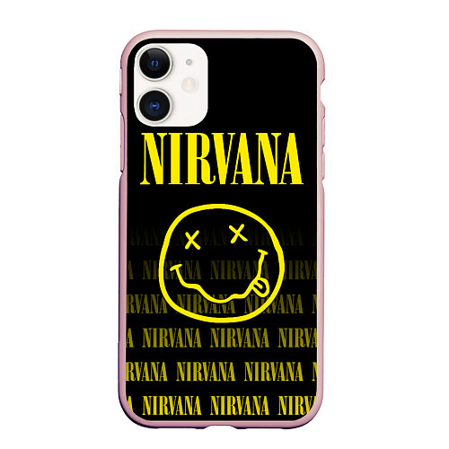 Чехол iPhone 11 матовый Smile Nirvana / 3D-Светло-розовый – фото 1