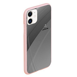 Чехол iPhone 11 матовый Lexus - абстракция - sport, цвет: 3D-светло-розовый — фото 2