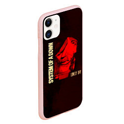 Чехол iPhone 11 матовый Lonely Day EP - System of a Down, цвет: 3D-светло-розовый — фото 2