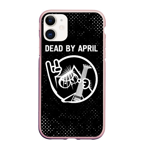 Чехол iPhone 11 матовый Dead by April КОТ Гранж / 3D-Светло-розовый – фото 1