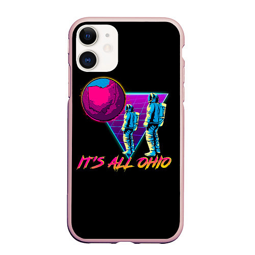 Чехол iPhone 11 матовый Its All Ohio / 3D-Светло-розовый – фото 1