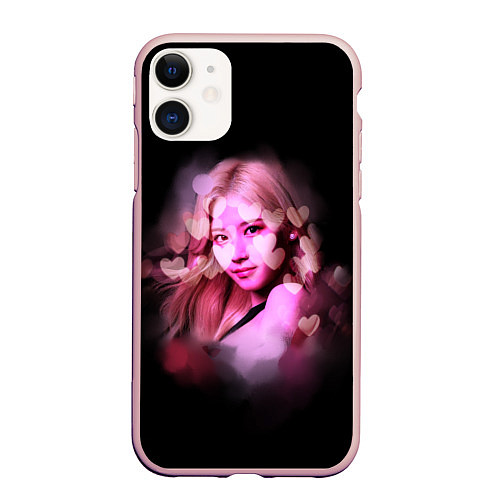 Чехол iPhone 11 матовый Sana Twice / 3D-Светло-розовый – фото 1
