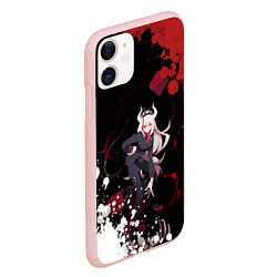 Чехол iPhone 11 матовый Helltaker Lucifer арт краска, цвет: 3D-светло-розовый — фото 2