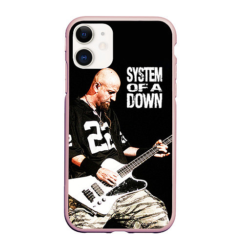 Чехол iPhone 11 матовый System of a Down / 3D-Светло-розовый – фото 1