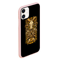 Чехол iPhone 11 матовый Овен, цвет: 3D-светло-розовый — фото 2