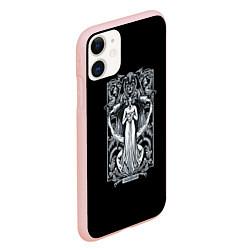Чехол iPhone 11 матовый Водолей, цвет: 3D-светло-розовый — фото 2