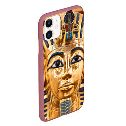 Чехол iPhone 11 матовый Фараон цвета 3D-малиновый — фото 2