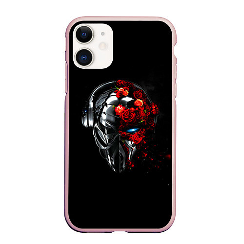 Чехол iPhone 11 матовый Pirate Station: Love / 3D-Светло-розовый – фото 1